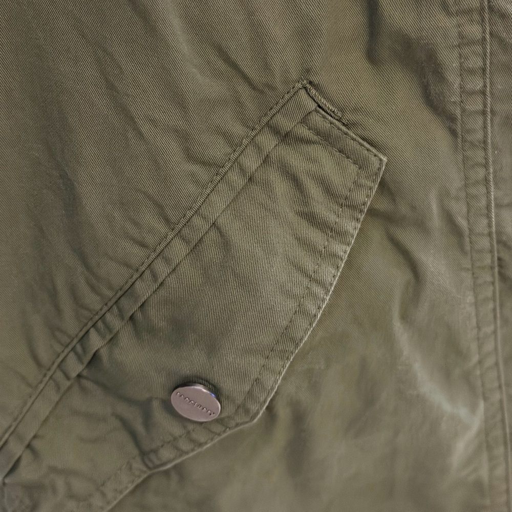 Sanctuary Lightweight Tencel Moto Jacket Olive Green XL - Picture 7 of 11
